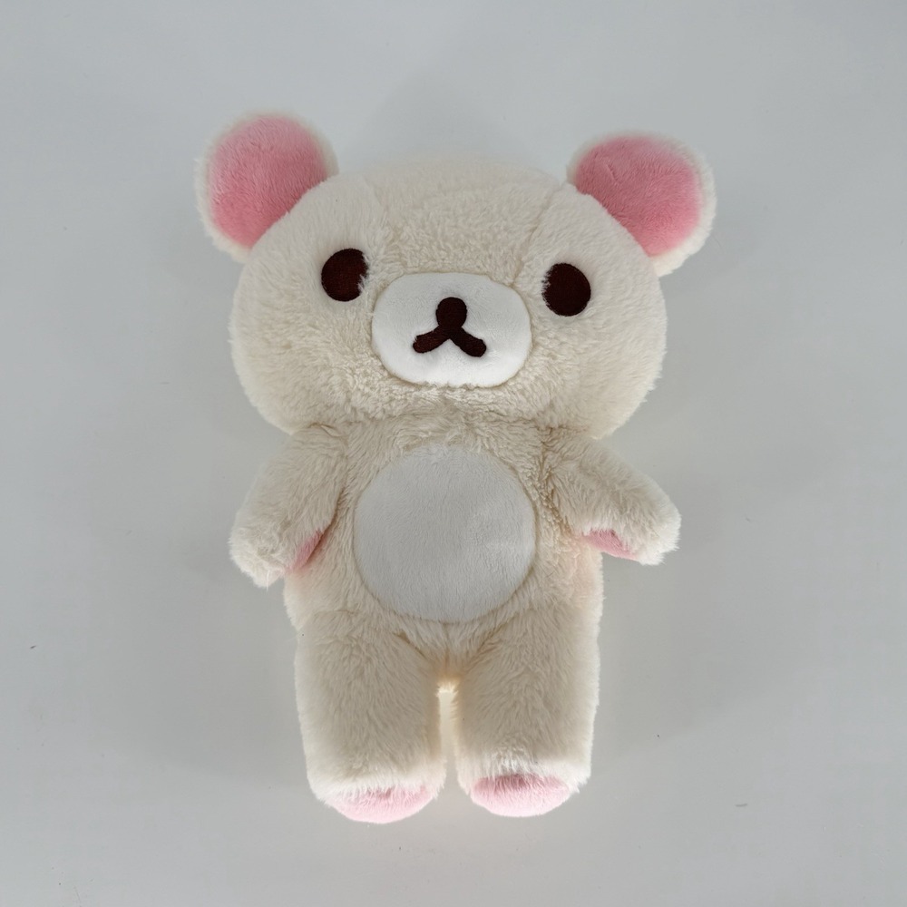 San-X Korilakkuma Rilakkuma Plush 15" Cream Pink Bear Original Japan